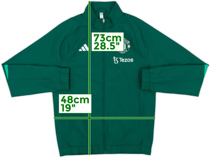 2023-24 Manchester United adidas Track Jacket - 8/10 - (S)