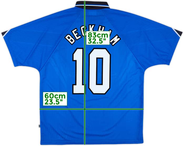 1996-98 Manchester United Third Shirt Beckham #10 - 10/10 - (XL)