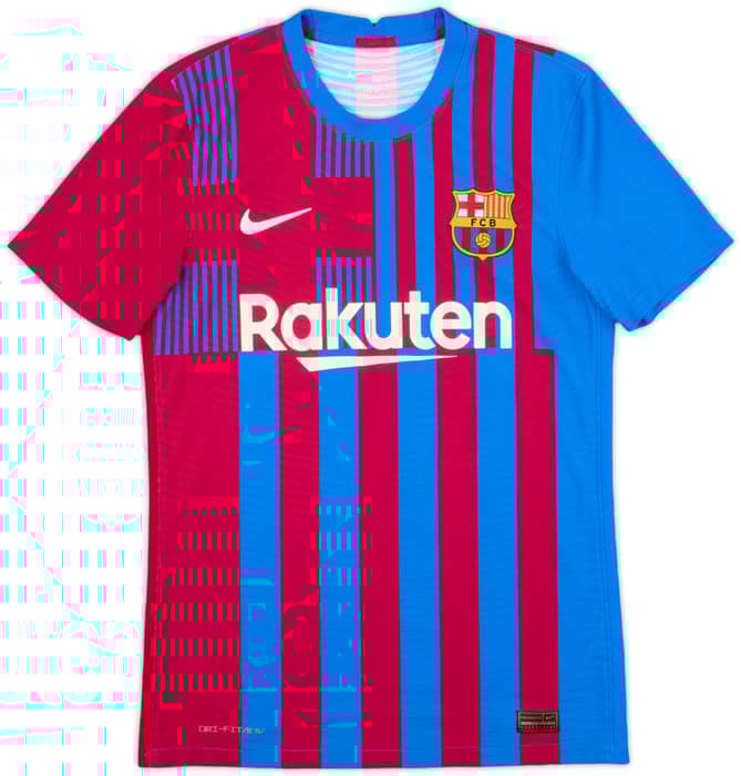 2021-22 Barcelona Authentic Home Shirt - 9/10 - (S)