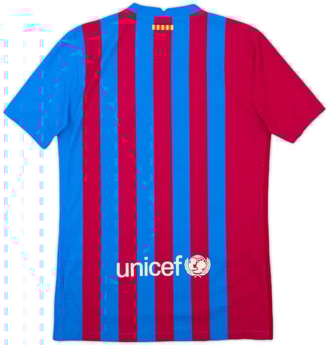 2021-22 Barcelona Authentic Home Shirt - 9/10 - (S)