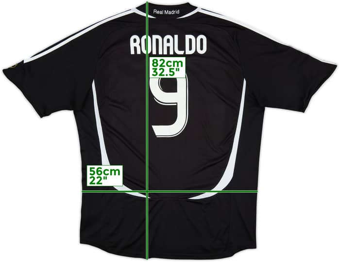 2006-07 Real Madrid Away Shirt Ronaldo #9 - 8/10 - (XL)