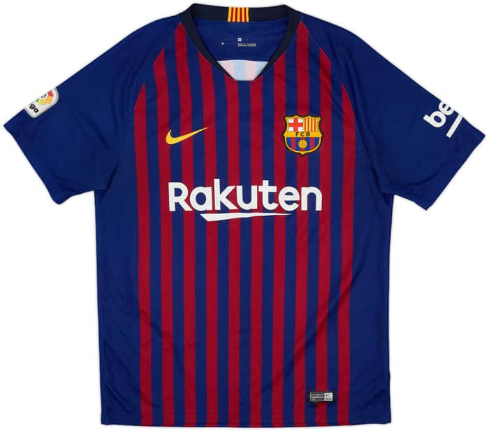 2018-19 Barcelona Home Shirt Messi #10 - 8/10 - (M)