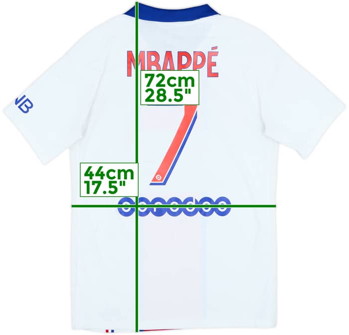 2020-21 Paris Saint-Germain Authentic Away Shirt Mbappe #7 - 8/10 - (S)