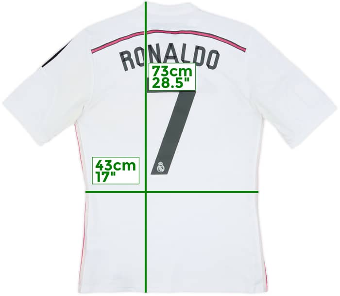 2014-15 Real Madrid Home Shirt Ronaldo #7 - 7/10 - (S)