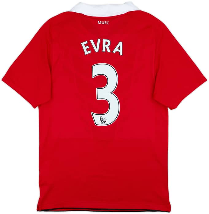 2010-11 Manchester United Home Shirt Evra #3 - 8/10 - (S)
