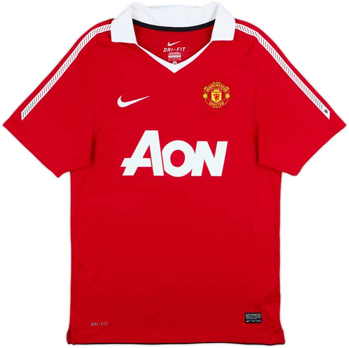 2010-11 Manchester United Home Shirt Evra #3 - 8/10 - (S)