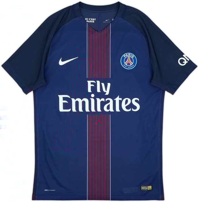 2016-17 Paris Saint-Germain Authentic Home Shirt Cavani #9 - 9/10 - (M)