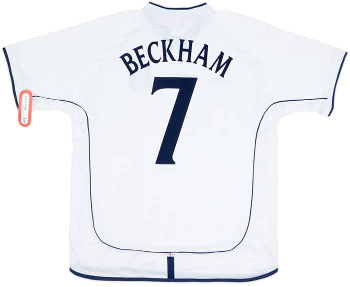 2001-03 England Home Shirt Beckham #7 (XL)