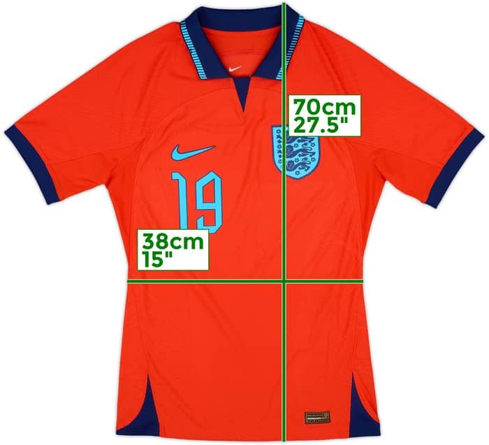 2022-23 England Player Issue Away Shirt #19 - 10/10 - (S)