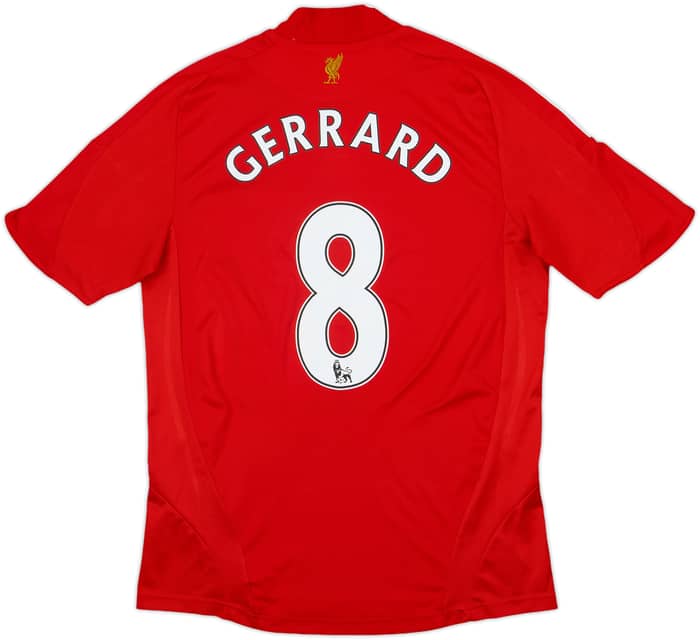2008-10 Liverpool Home Shirt Gerrard #8 - 8/10 - (S)