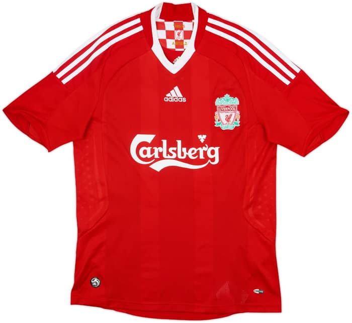2008-10 Liverpool Home Shirt Gerrard #8 - 8/10 - (S)