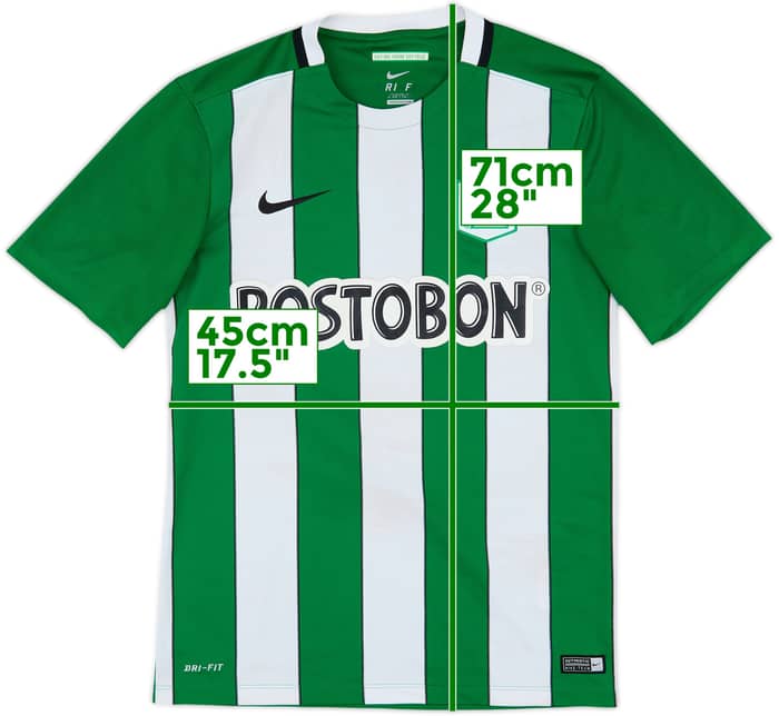2015-16 Atletico Nacional Home Shirt - 5/10 - (S)