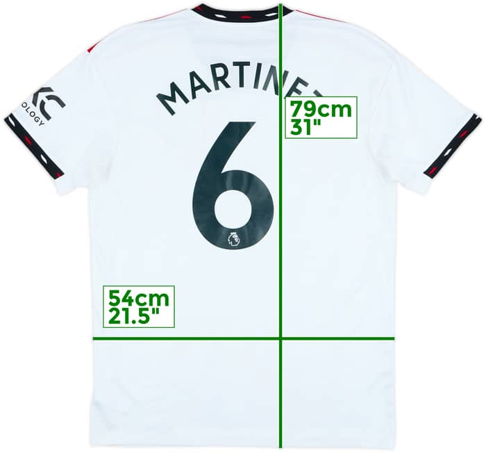 2022-23 Manchester United Away Shirt Martinez #6 - 8/10 - (L)