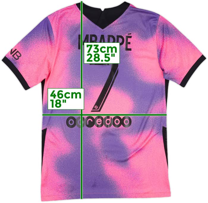 2020-21 Paris Saint-Germain Fourth Shirt Mbappe #7 - 8/10 - (S)