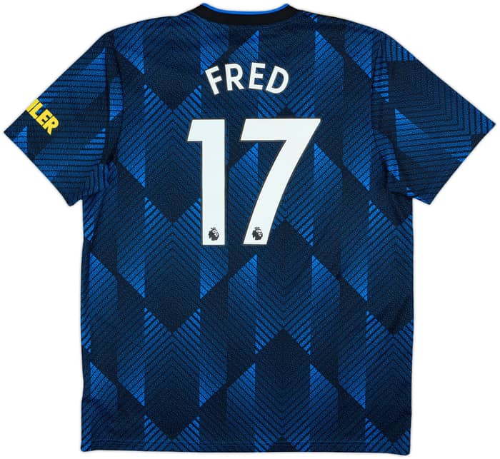 2021-22 Manchester United Third Shirt Fred #17 - 8/10 - (XL)