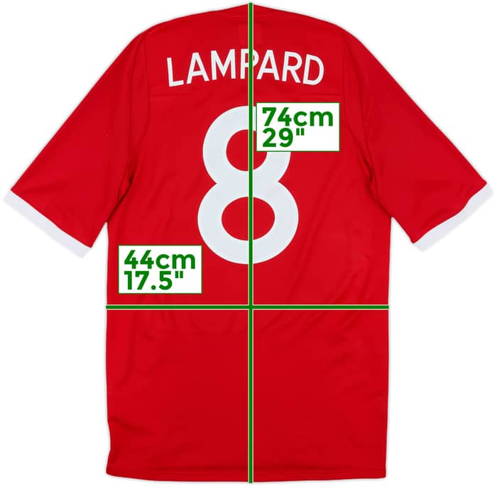 2010-11 England Away Shirt Lampard #8 - 8/10 - (S)