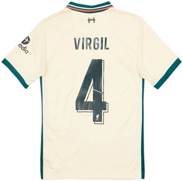 2021-22 Liverpool Away Shirt Virgil #4 - 7/10 - (XS)