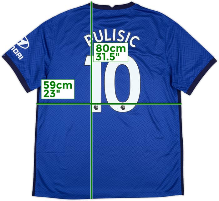 2020-21 Chelsea Home Shirt Pulisic #10 - 9/10 - (XL)