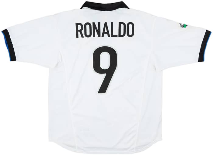 1998-99 Inter Milan Away Shirt Ronaldo #9 - 8/10 - (L)