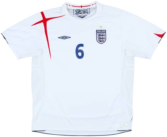 2005-07 England Home Shirt Terry #6 - 6/10 - (XXL)