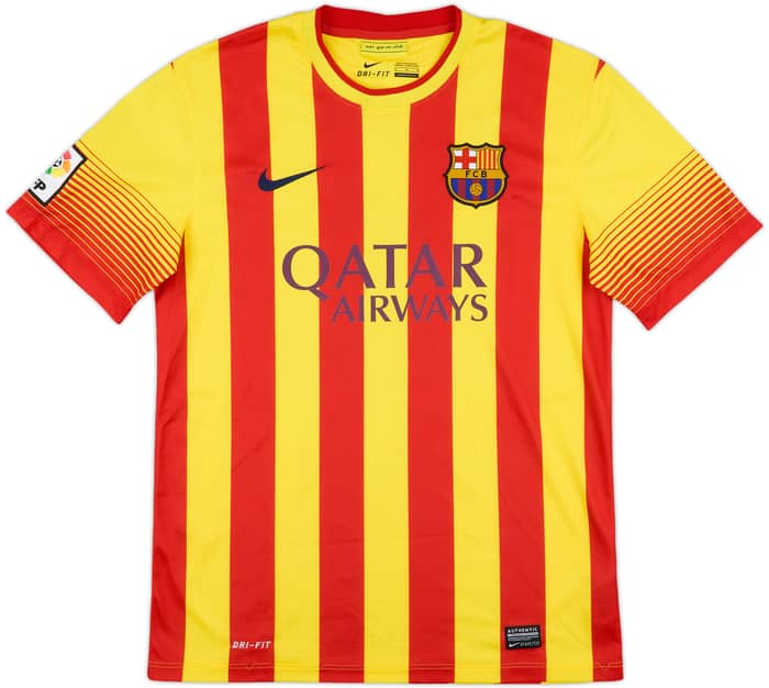 2013-15 Barcelona Away Shirt Puyol #5 - 8/10 - (M)