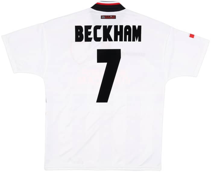 1997-99 Manchester United Away Shirt Beckham #7 - 9/10 - (L)