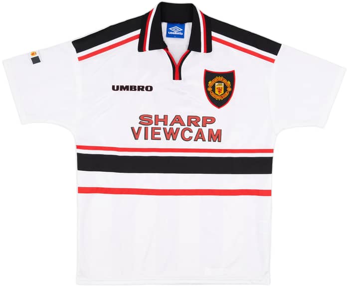 1997-99 Manchester United Away Shirt Beckham #7 - 9/10 - (L)