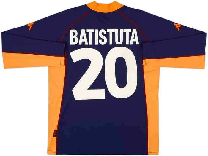 2001-02 Roma Third L/S Shirt Batistuta #20 - 8/10 - (XXL)