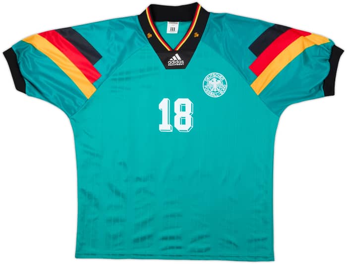 1992-94 Germany Away Shirt Klinsmann #18 - 10/10 - (L)