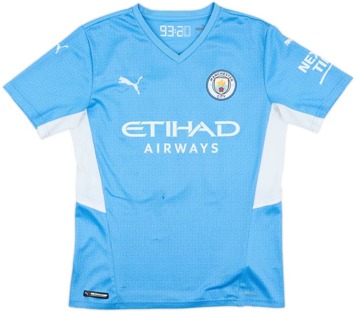 2021-22 Manchester City Home Shirt Grealish #10 - 6/10 - (M)