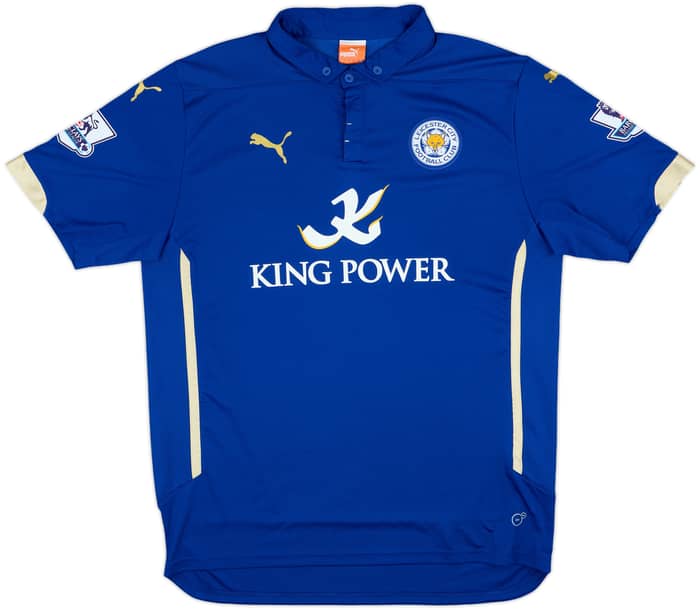 2014-15 Leicester Home Shirt Vardy #9 - 10/10 - (S)