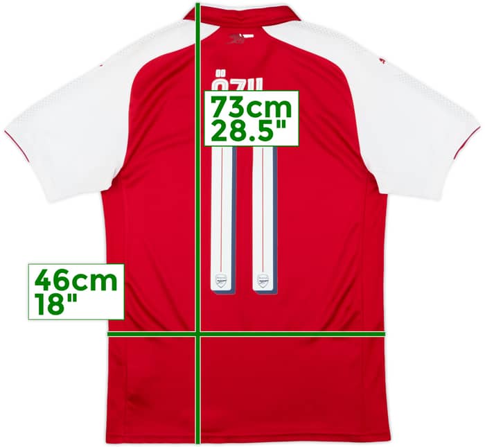2017-18 Arsenal Home Shirt Ozil #11 - 5/10 - (S)