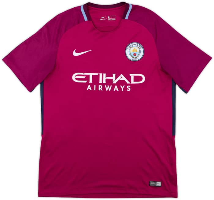 2017-18 Manchester City Away Shirt Kun Aguero #10 - 8/10 - (L)