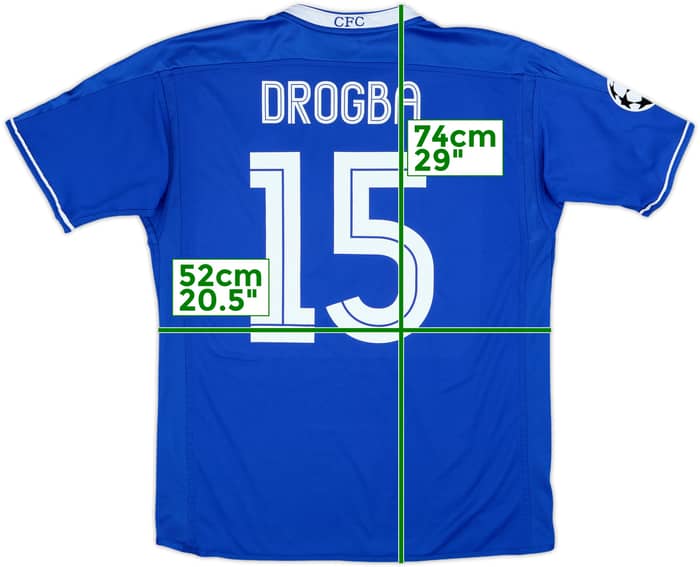 2003-05 Chelsea Home Shirt Drogba #15 - 8/10 - (M)