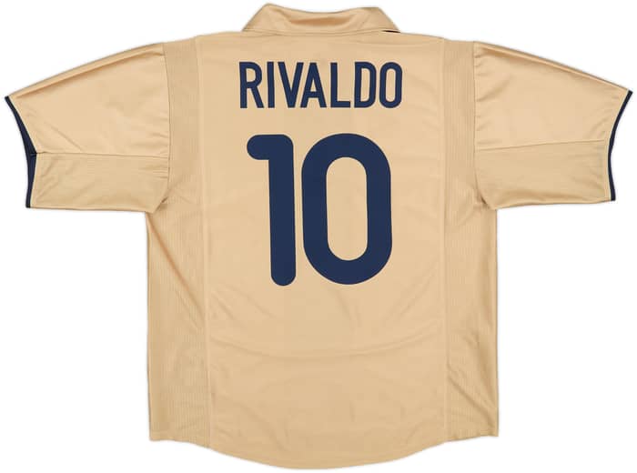 2001-03 Barcelona Away Shirt Rivaldo #10 - 9/10 - (L)