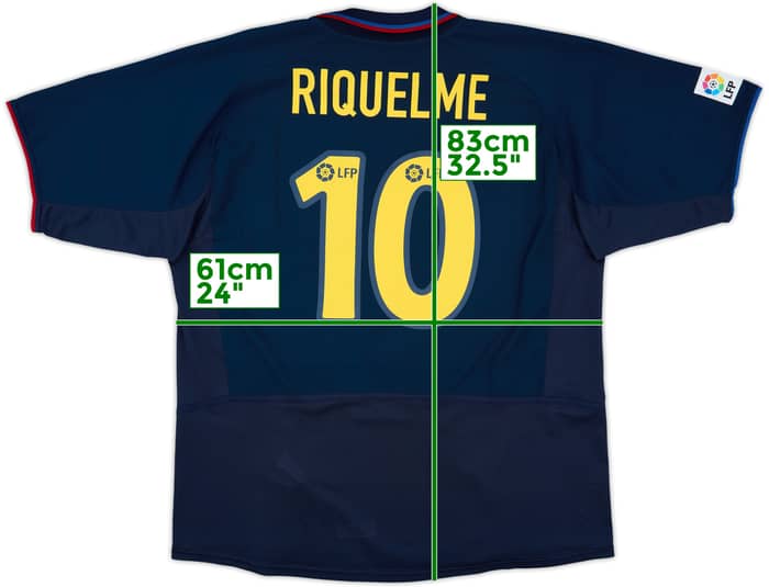 2002-03 Barcelona Away Shirt Riquelme #10 - 9/10 - (XXL)