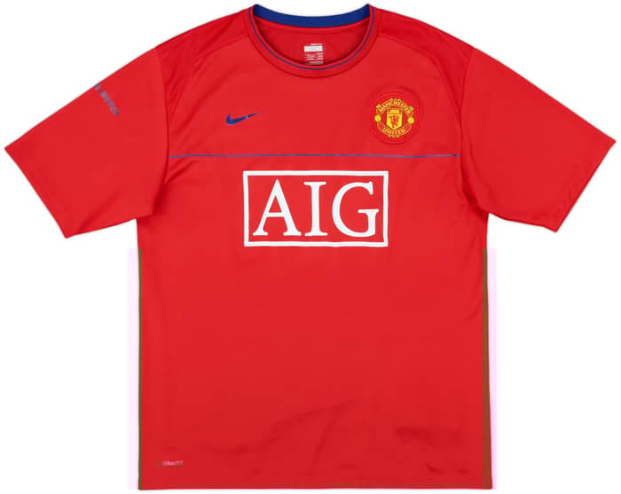 2008-09 Manchester United Nike Training Shirt - 8/10 - (L)