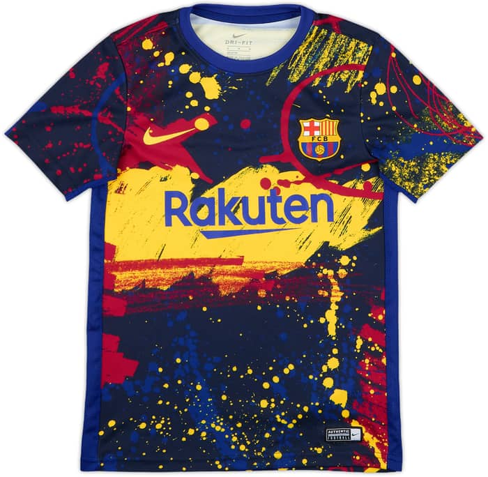 2020-21 Barcelona Nike Training Shirt - 10/10 - (M.Boys)