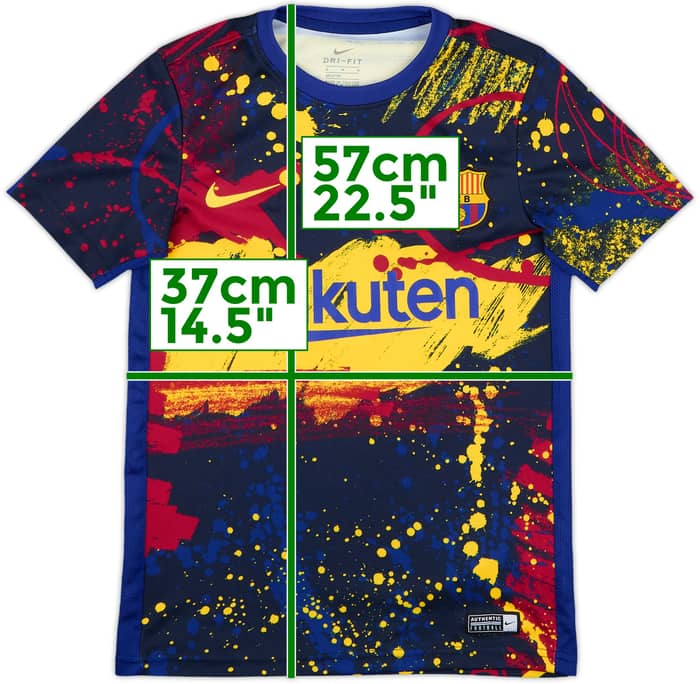 2020-21 Barcelona Nike Training Shirt - 10/10 - (M.Boys)