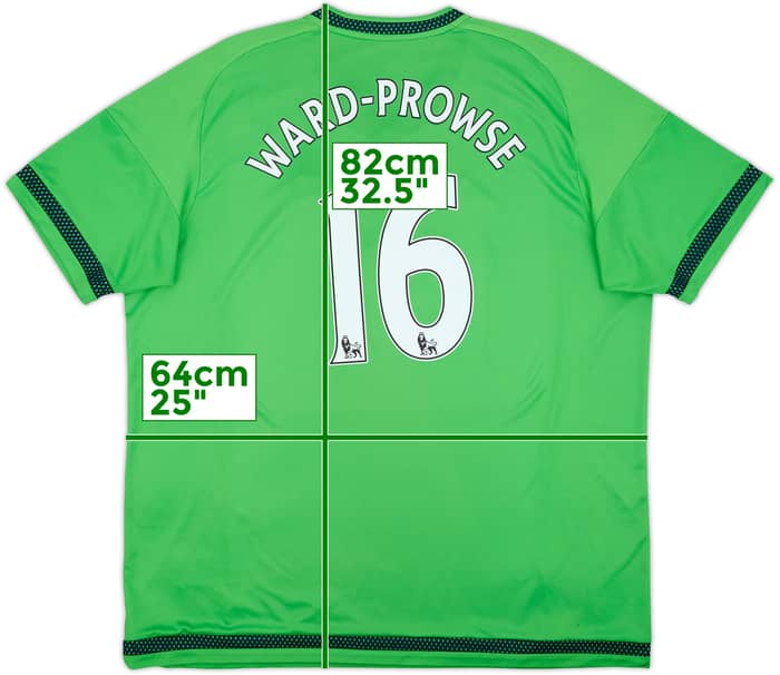 2015-16 Southampton Away Shirt Ward-Prowse #16 - 8/10 - (XXL)