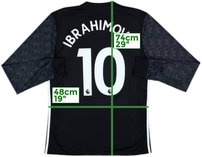 2017-18 Manchester United Away L/S Shirt Ibrahimovic #10 - 10/10 - (M)