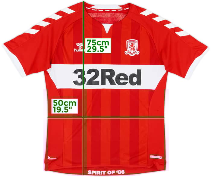 2018-19 Middlesbrough Home Shirt - 7/10 - (L)