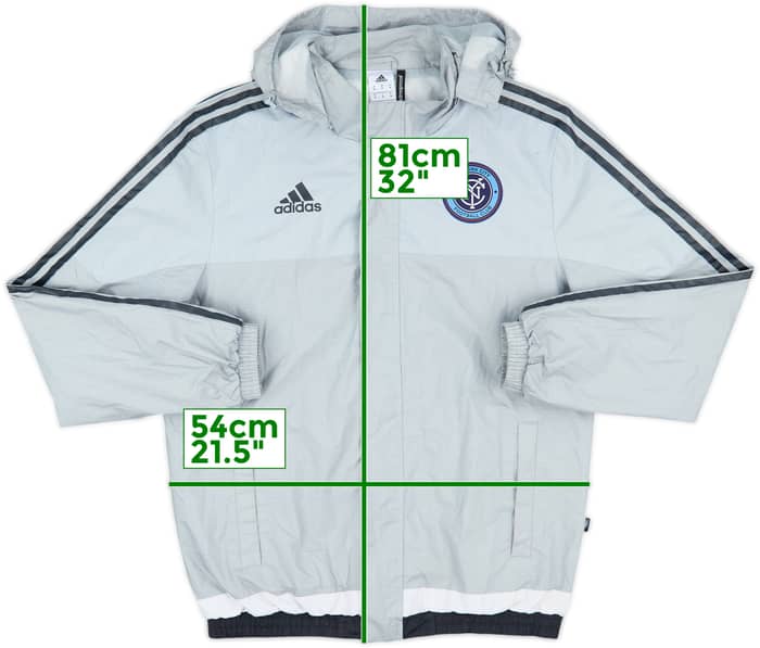2015-16 New York City adidas Hooded Rain Jacket - 6/10 - (M)