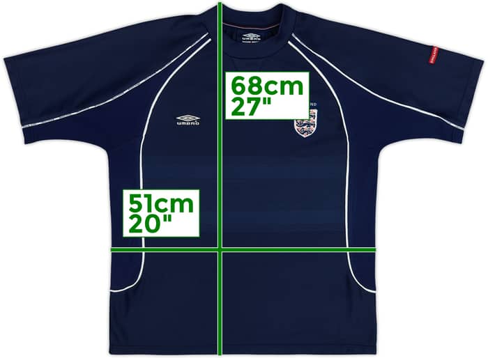 2002-04 England Umbro Training Shirt - 6/10 - (M)