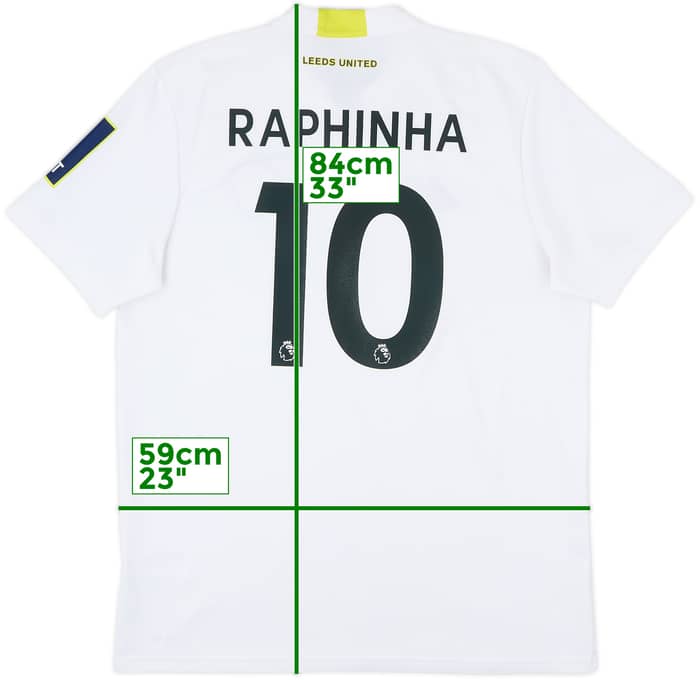 2021-22 Leeds United Home Shirt Raphinha #10 - 9/10 - (XL)