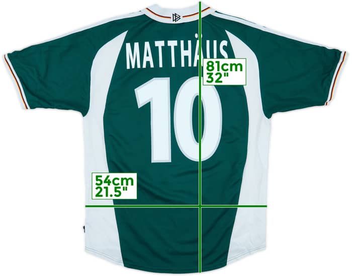 2000-02 Germany Away Shirt Matthaus #10 - 8/10 - (L)