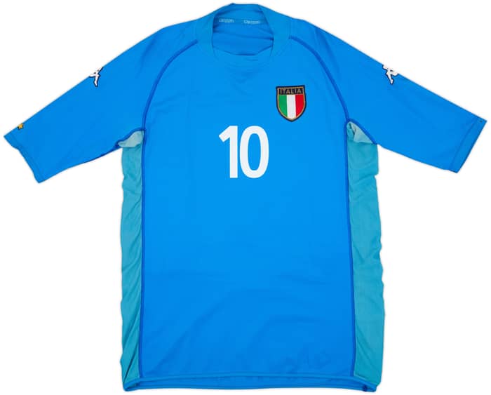 2002 Italy Home Shirt Totti #10 - 5/10 - (XL)