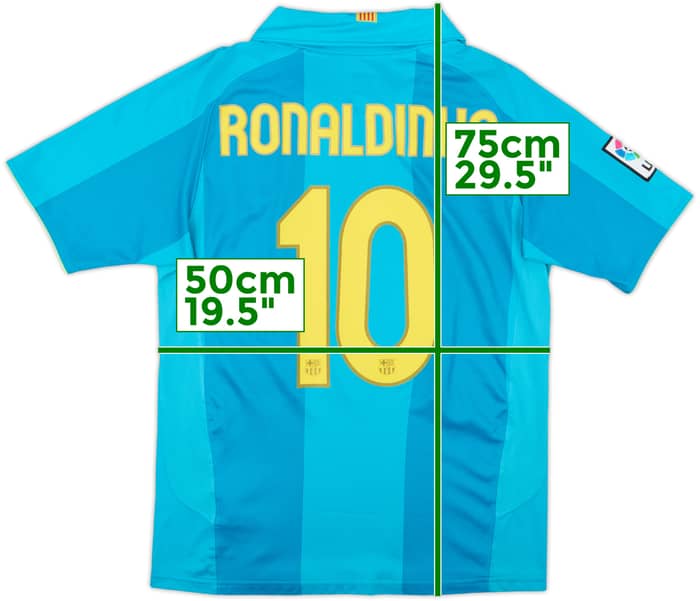 2007-09 Barcelona Away Shirt Ronaldinho #10 - 6/10 - (S)