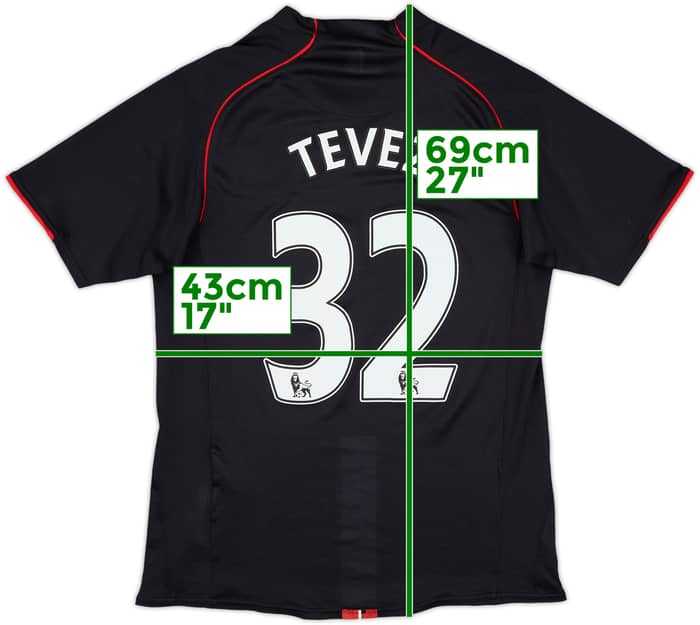 2007-08 Manchester United Away Shirt Tevez #32 - 5/10 - (S)