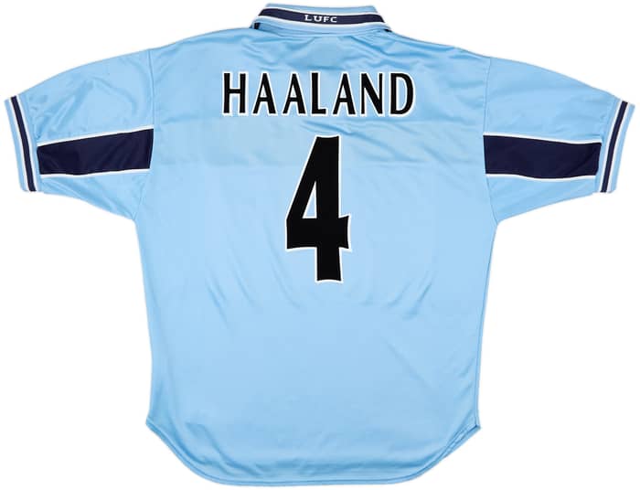 1999-00 Leeds United Away Shirt Haaland #4 - 7/10 - (L)